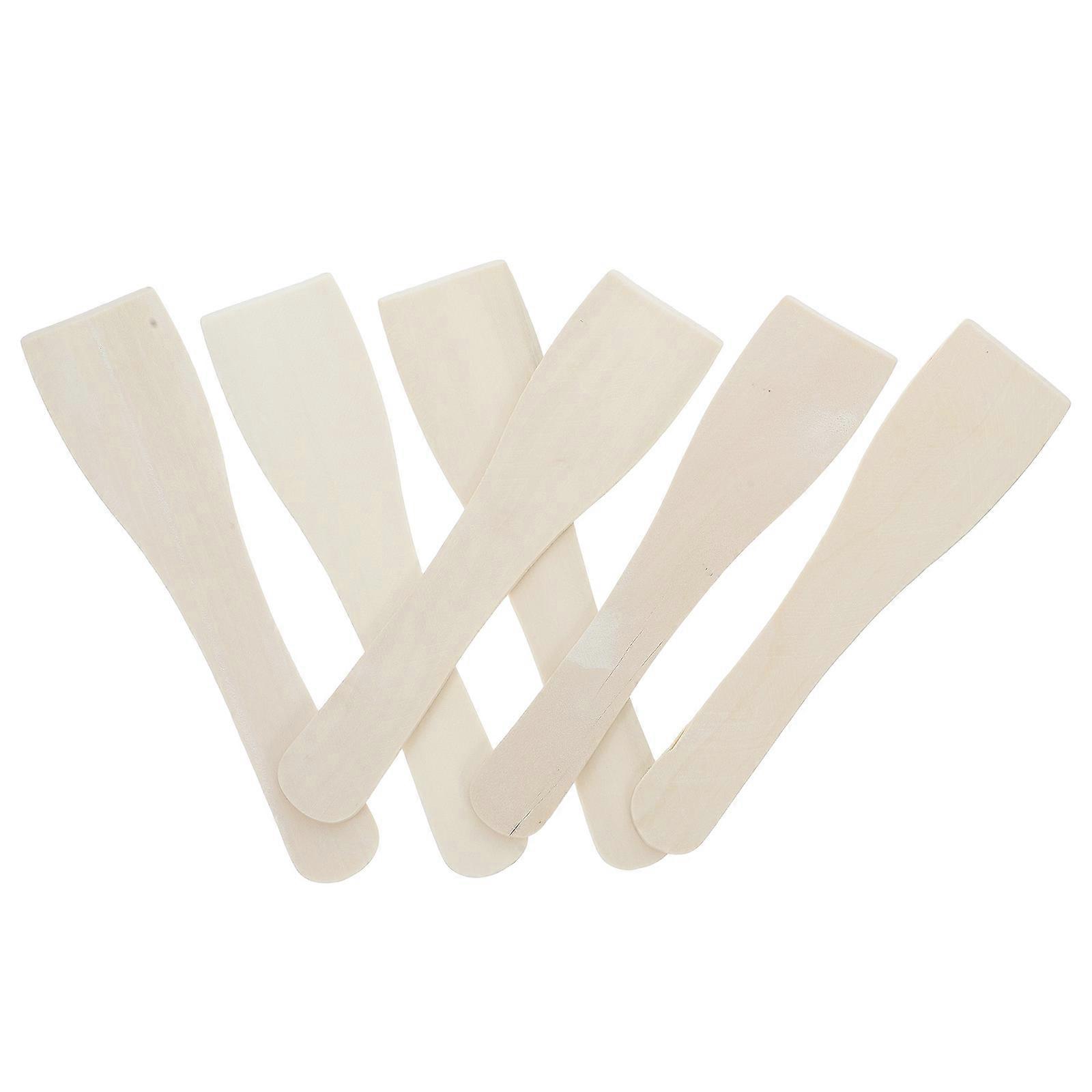 Small Wood Spatula for Cooking Designed for Bbq Use with 6Pcs Set