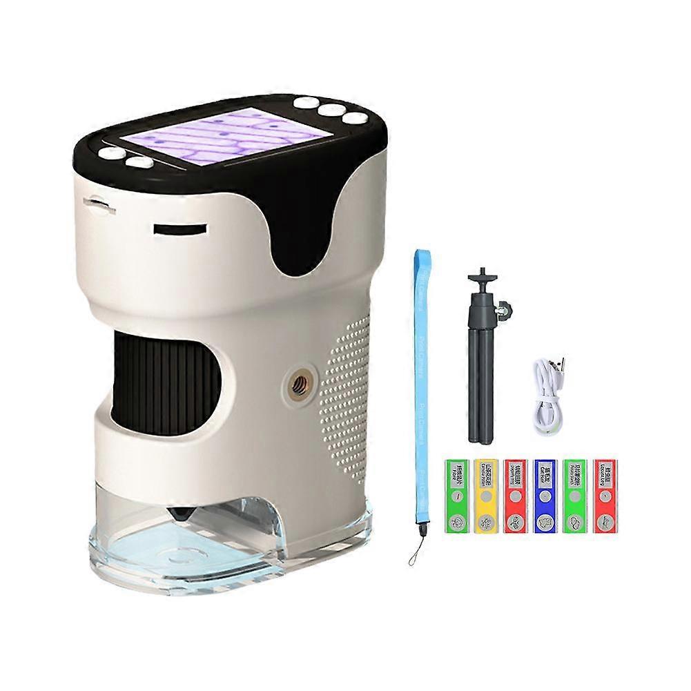 Handheld Microscope For Kids Rechargeable Digital Microscope For Boys and Girls Toys Learning Science Educational Experiment and 5-7 kits kid 8-12 tr