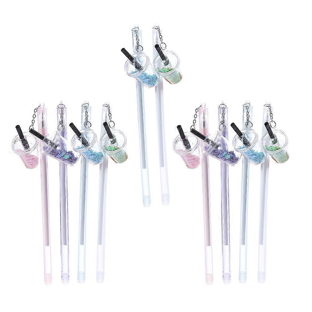 Roller Pen with Pendant for School Use 10Pcs Assorted Color Pens