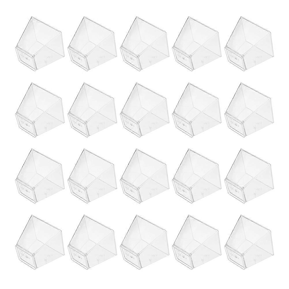 Mini Charcuterie Cups Clear Fruit Cups Trapezoid Shape Home Decor Sufficient Quantity 80Pcs