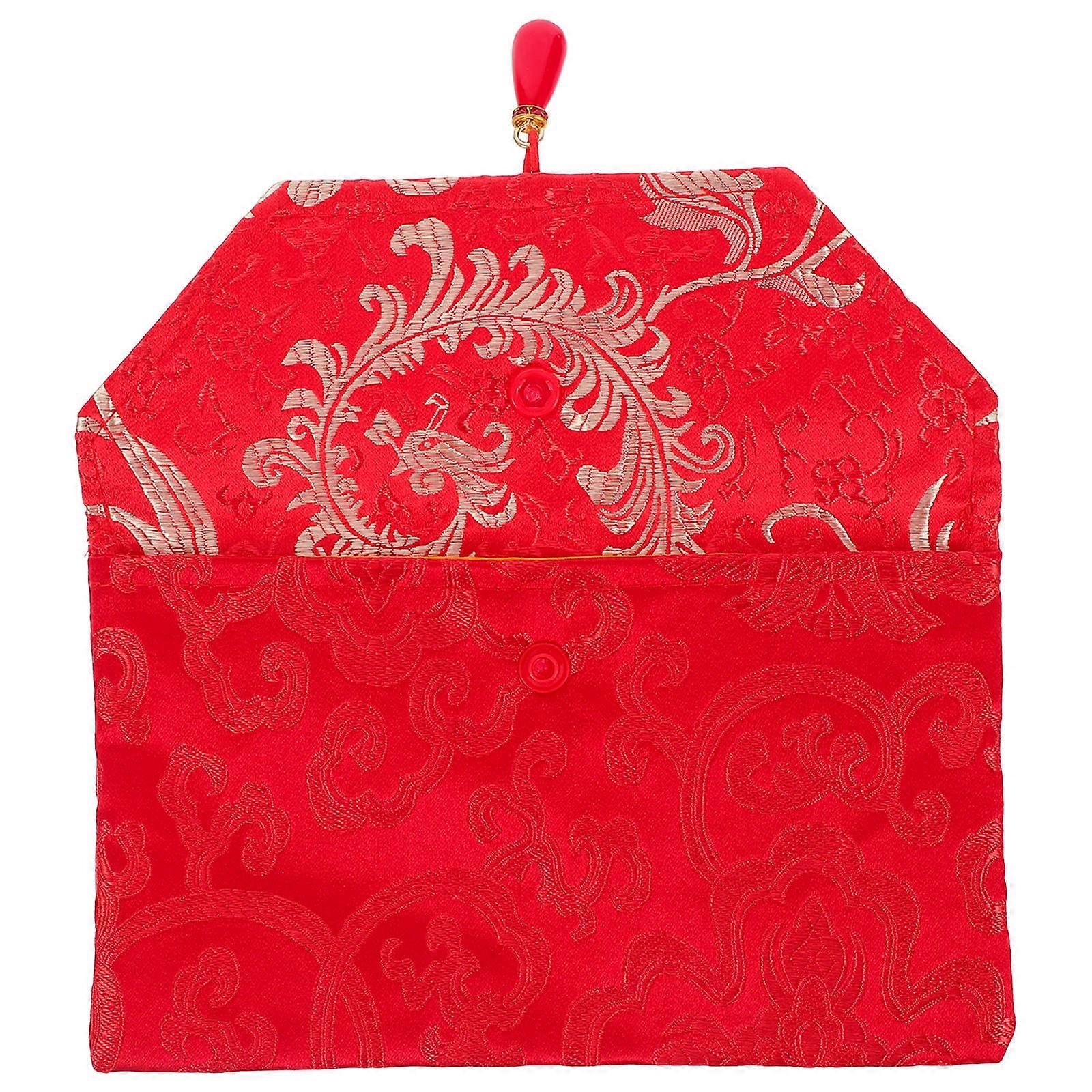 Wedding Envelopes Red Brocade Chinese Red Envelope for Party Decoration
