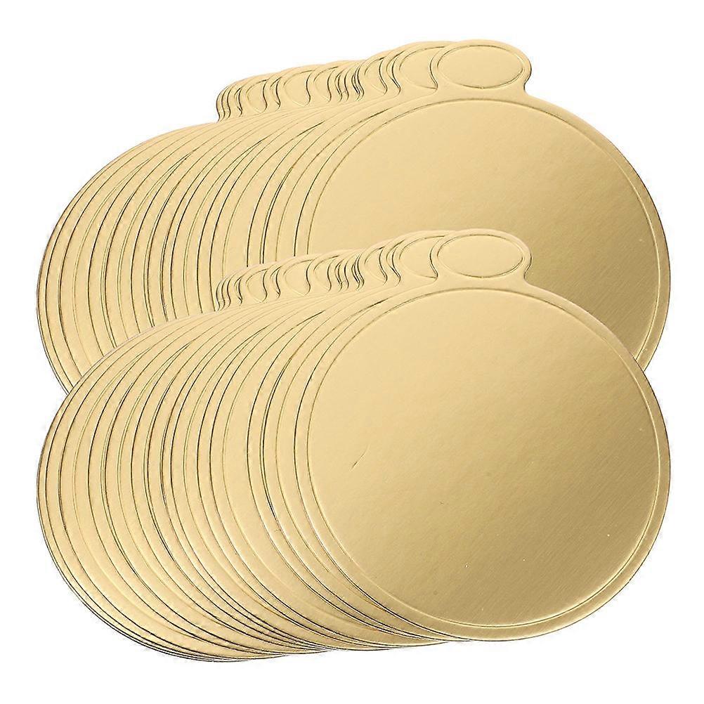 Golden Egg Cake Pad Round Cardboard Cake Base for Baking 200Pcs Dessert