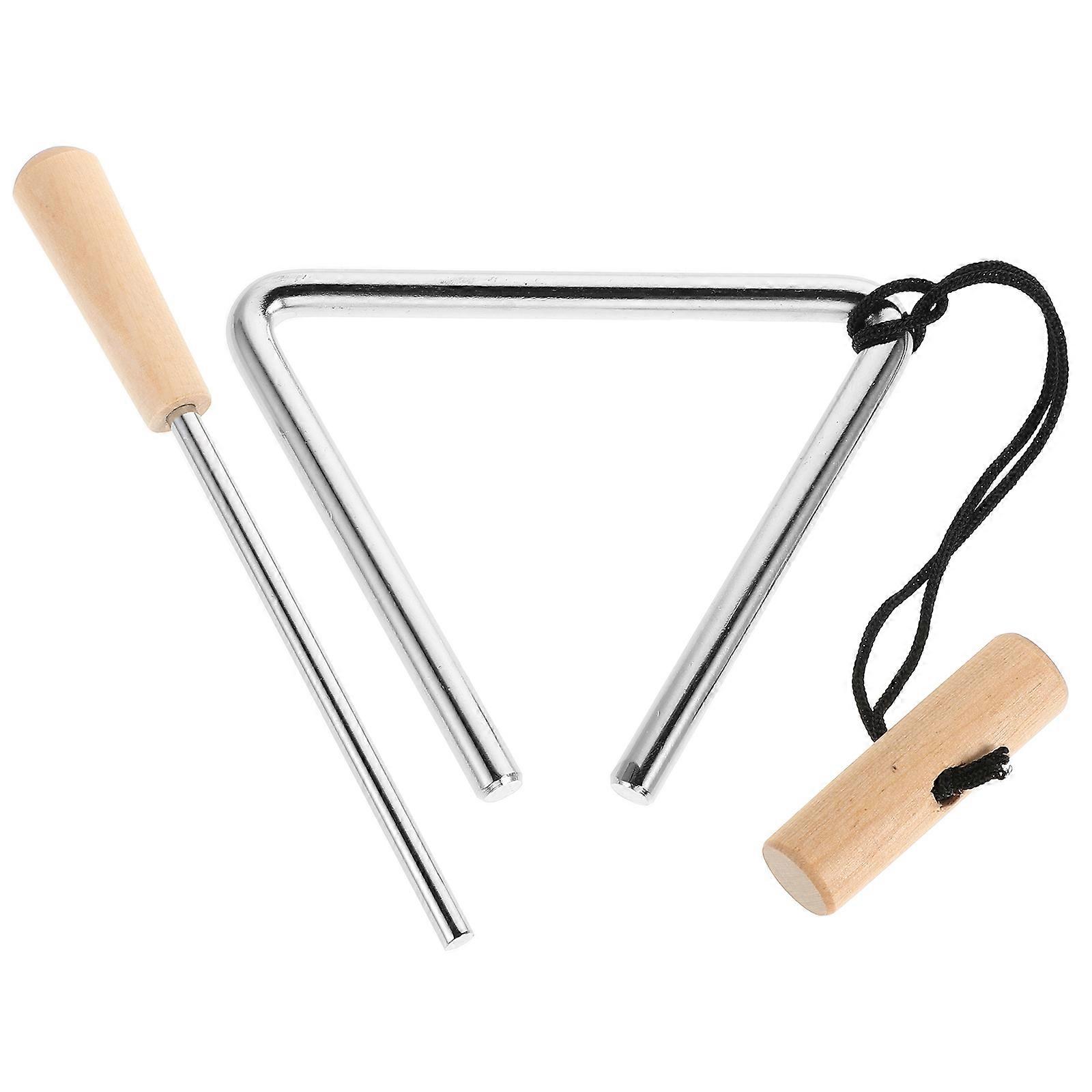 Triangle Instrument 5 Inch Handheld Percussion For Music Education In Schools And Orchestras 1Pack