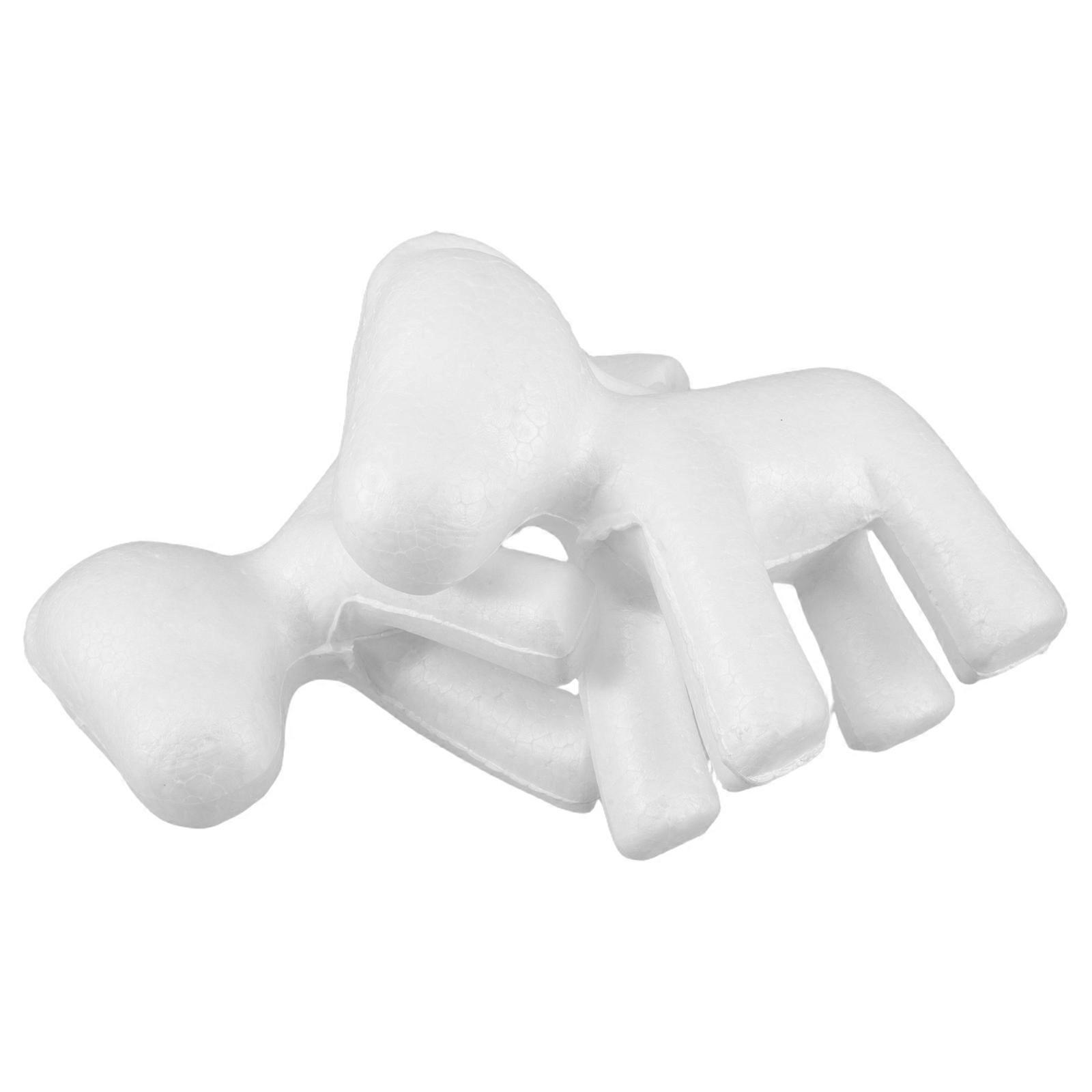 Polystyrene Unicorn Foam Mold White DIY Craft 2Pcs for Decoration