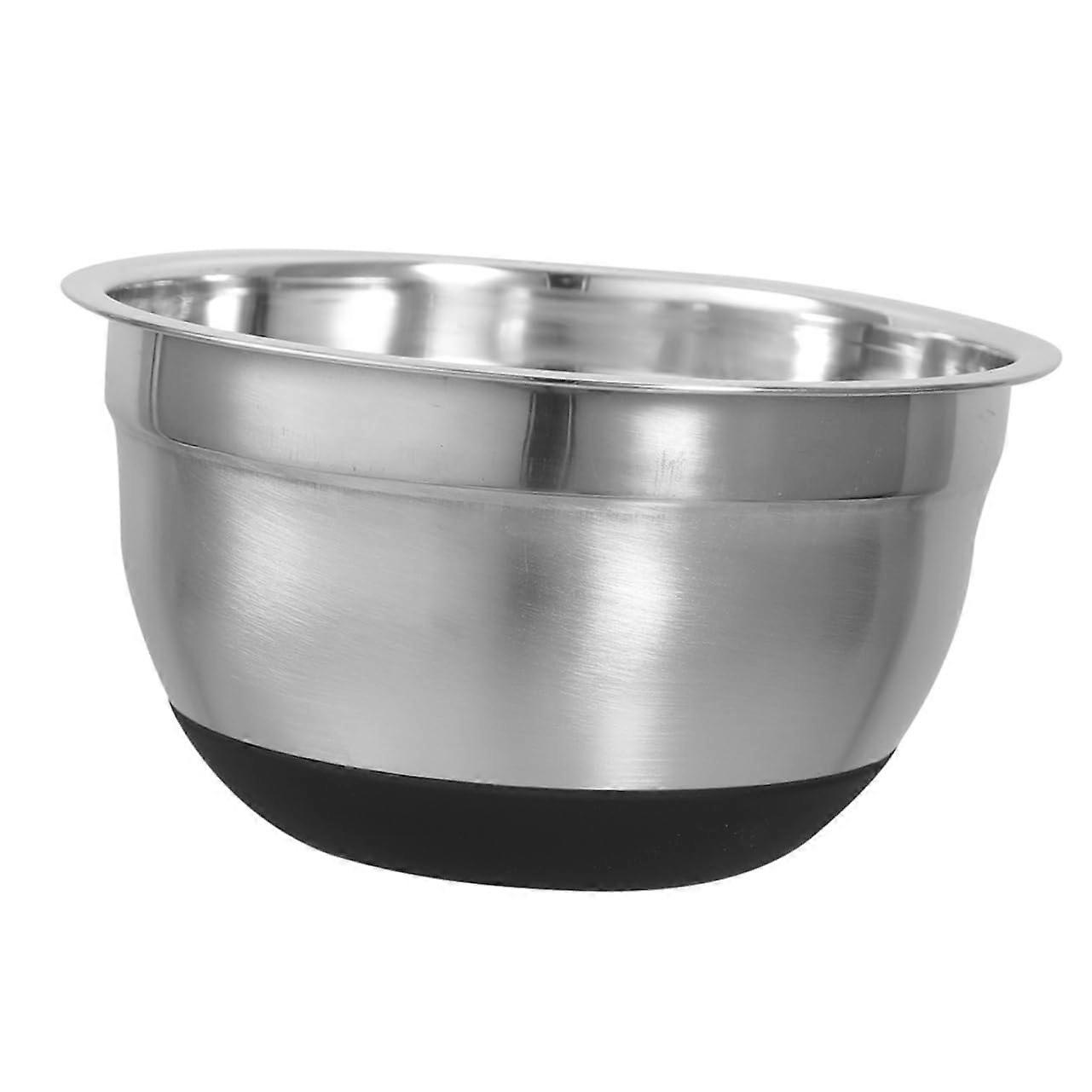 Stainless Steel Mixing Bowl with Non Slip Silicone Base, Large Capacity for Baking and Salad