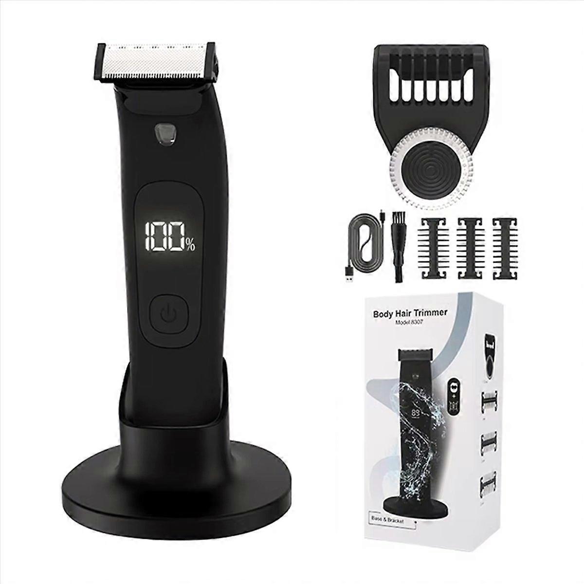 Electric Beard Trimmer for Men - Waterproof, Adjustable Guard,