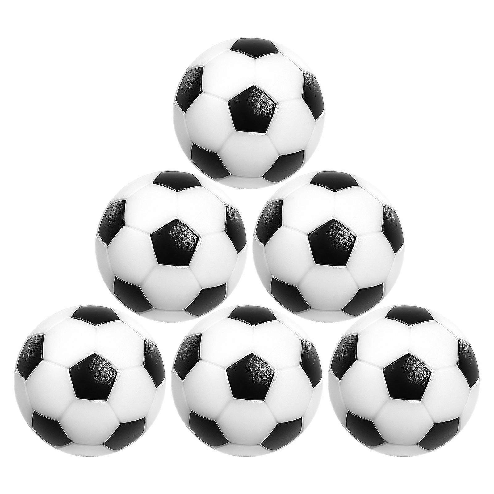 MultiColor Small Soccer Ball Set of 6 for Table Decor Made of Durable ABS Ideal for Game Rooms 32mm for Fan Gear