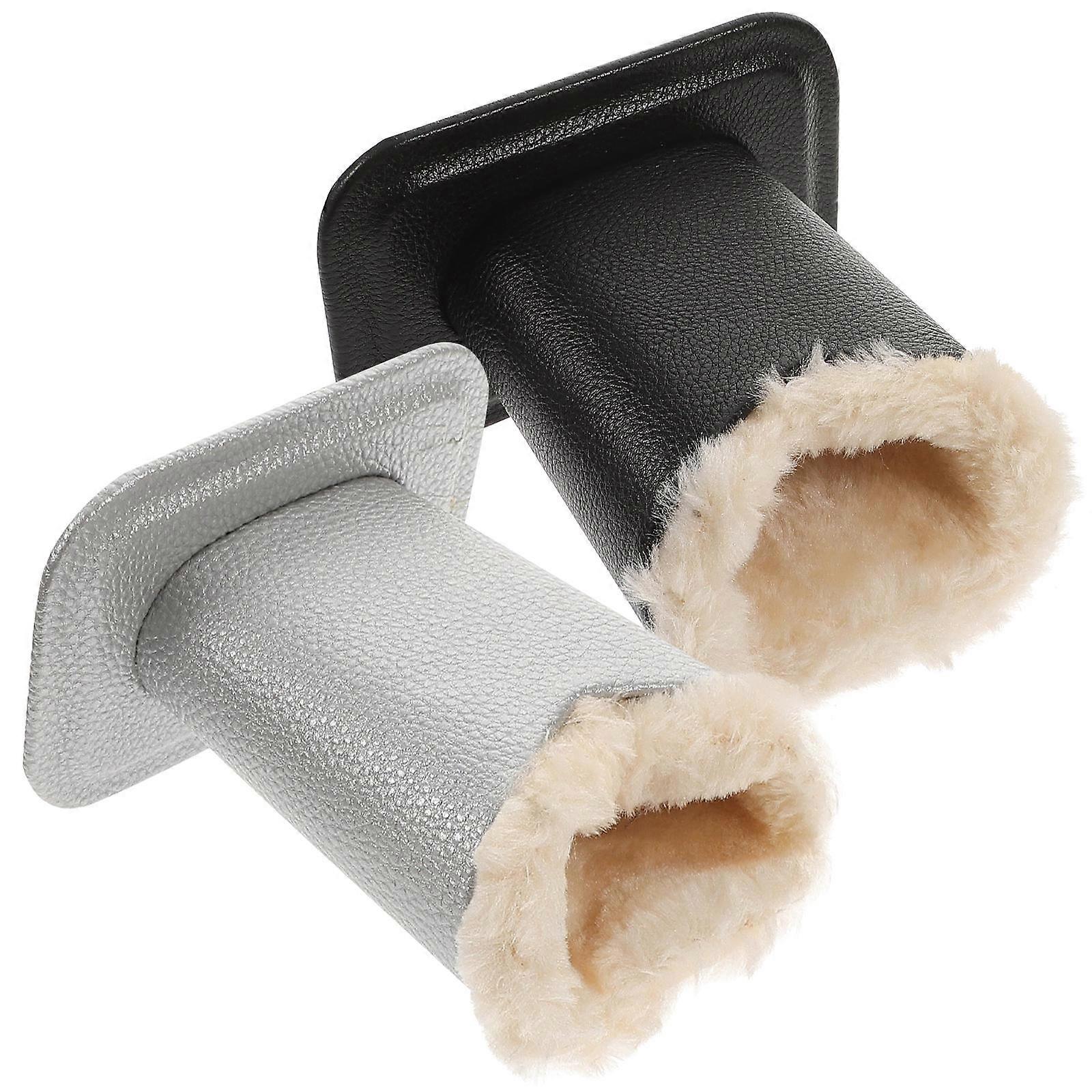 Eyeglasses Holder Plush Lined for Storage 2Pcs and Plush Material