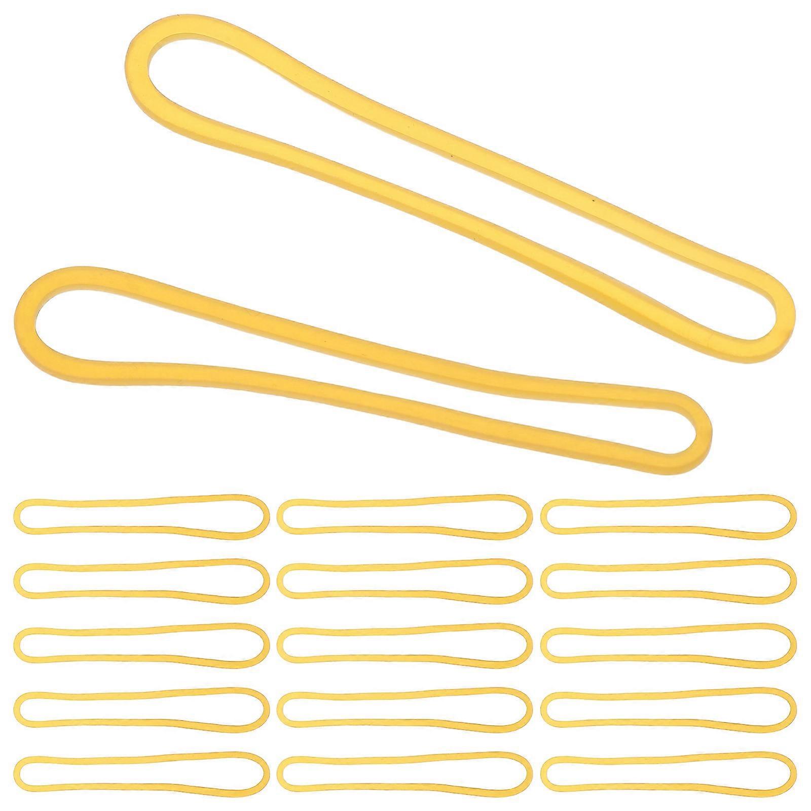 Rubber Bands High Elasticity for Office Use 500Pcs Light Yellow Bands