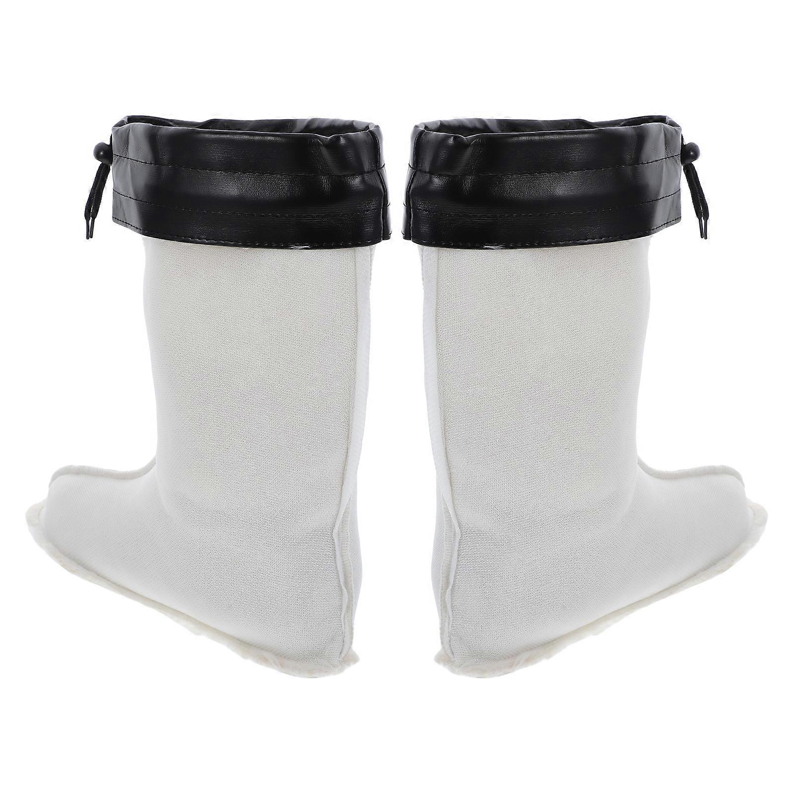 1Pair Cozy Boot Liner for Rain Boots with Waterproof Plush Material