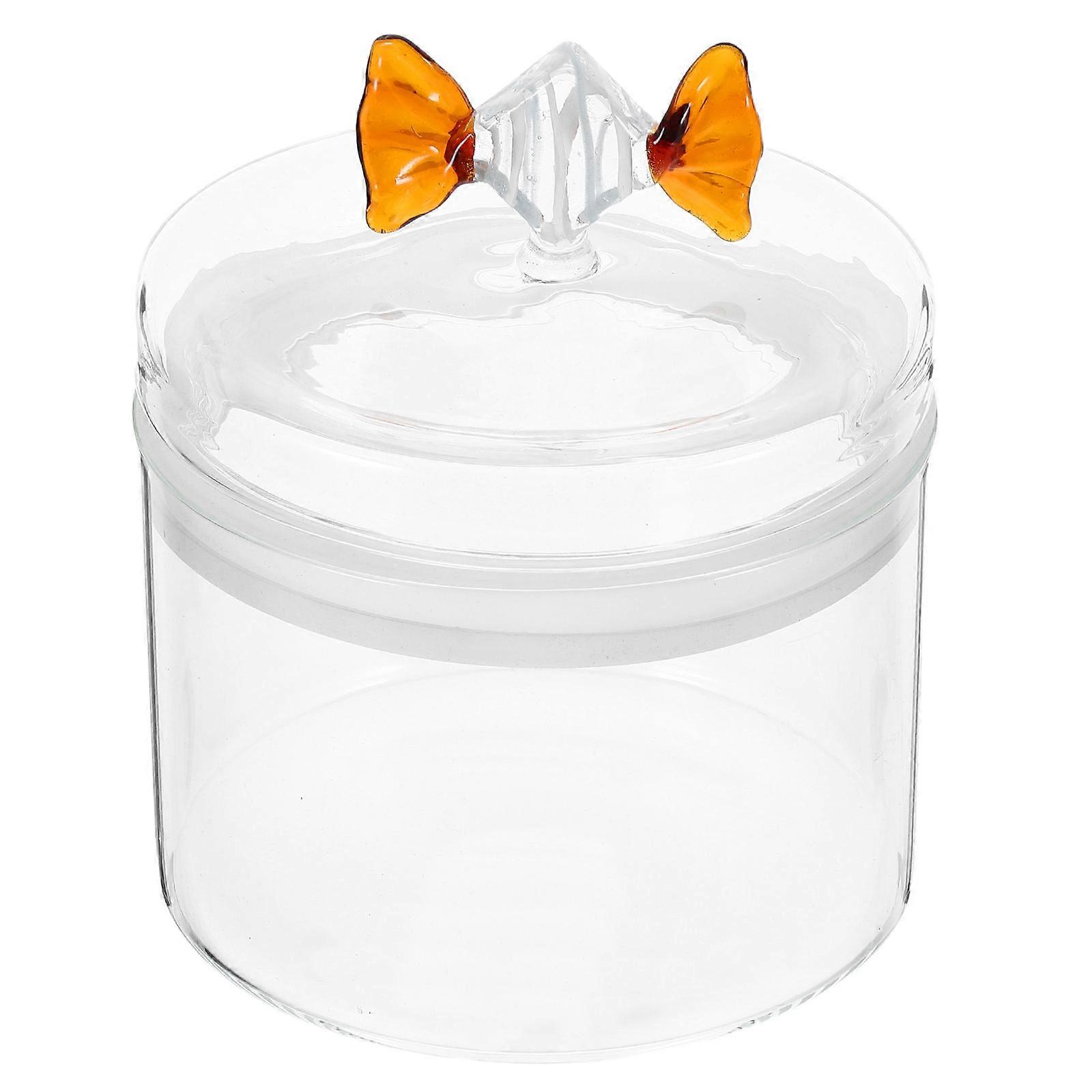 Candy Jar with Lid Multi Functional Glass Canister for Kitchen Storage Snack and Nut Preservation Airtight Seal 1Pack