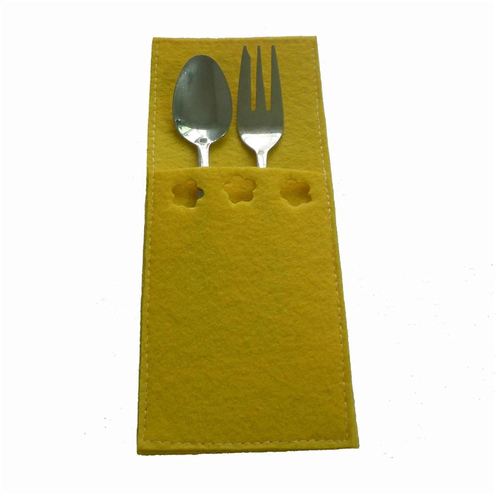 Kayannuo Back to School Clearance Easter St. Patrick's Day Cutlery Fork Set Rectangular Storage Tool