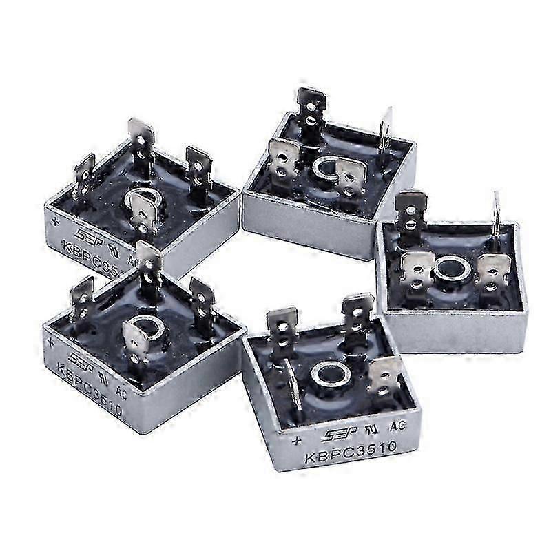 5x 35A KBPC3510 1000V Metal Case Single Phases Diode Bridge Rectifier New