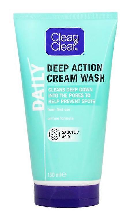 Clean & Clear Deep Action Cream Facial Wash 150ml