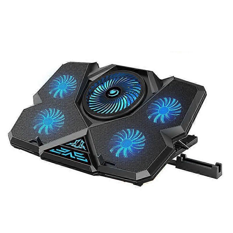 Five Fans 2 USB Ports Laptop Cooler