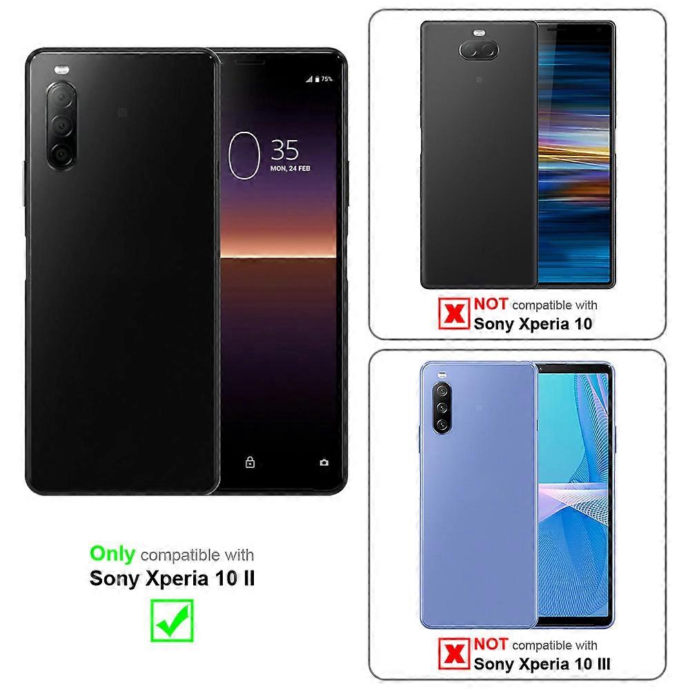Sony Xperia 10 II Case - Protective Case with Stand Function and Card Slot
