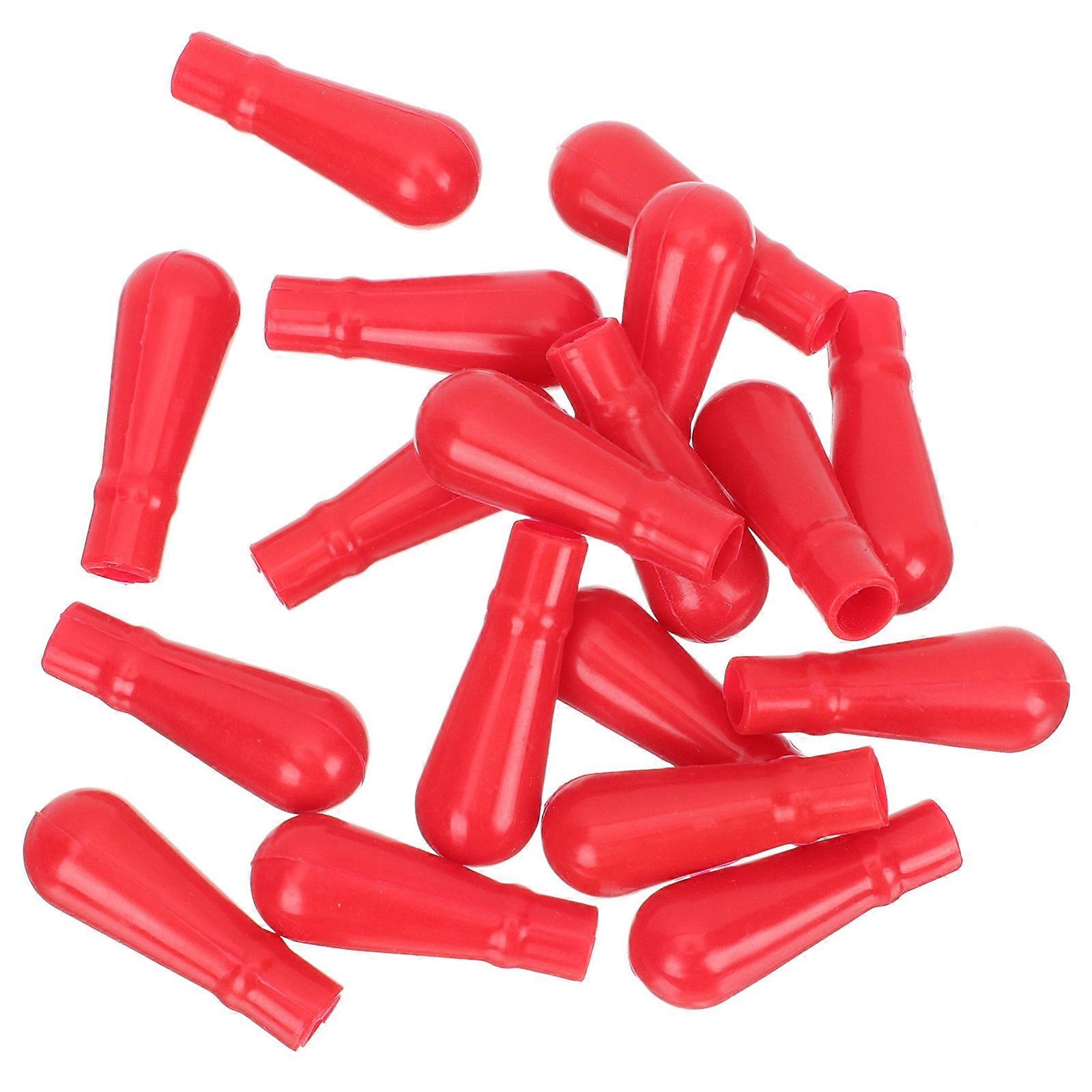 Red Glass Pipette Dropper Caps for Dropper Silicone 50Pcs Durable Replacement