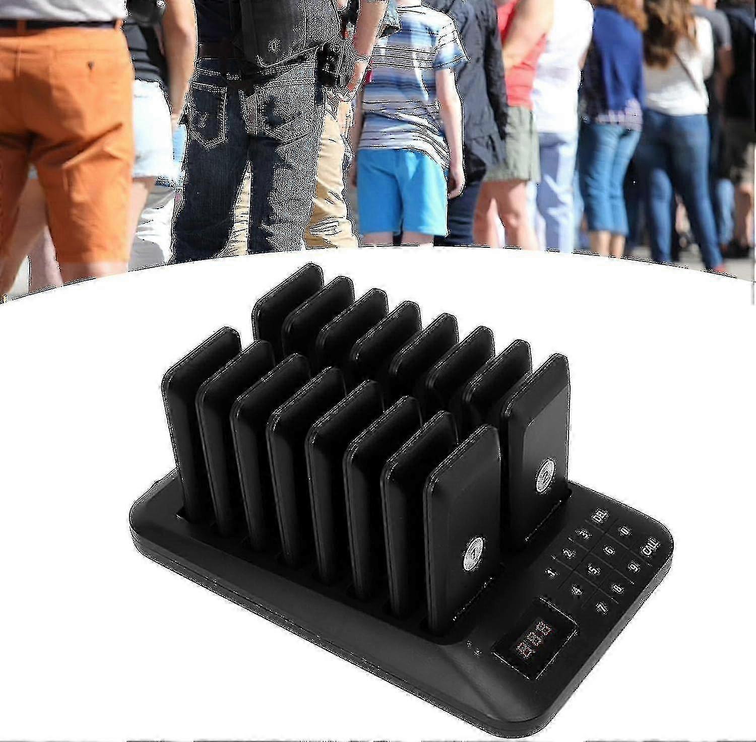 Wireless Buzzer System for Customer Service, 16 Touch Screen Restaurant Pagers