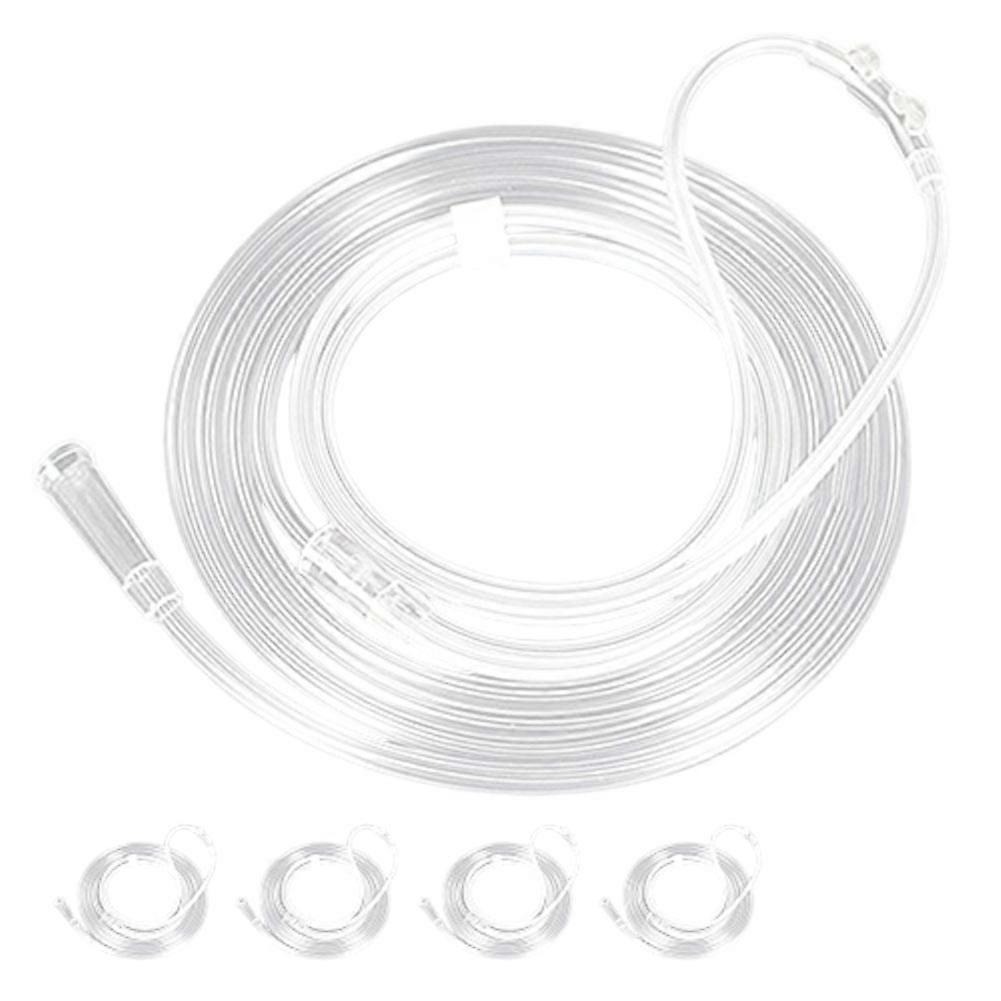 5-Pack Disposable Nasal Cannula Oxygen Tubes, 2M Lengths