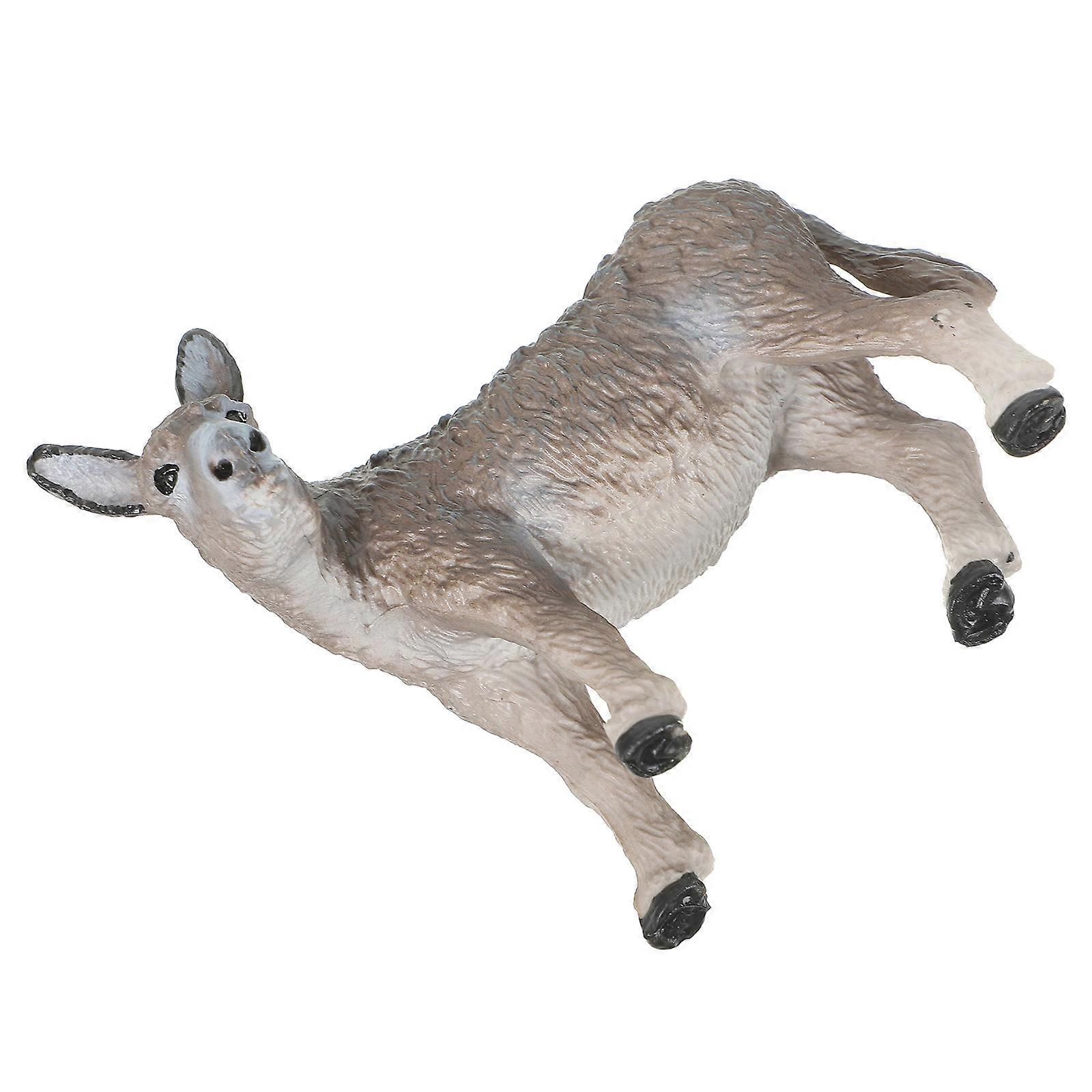 Realistic Donkey Model Plastic Figure for Decor One Piece Display