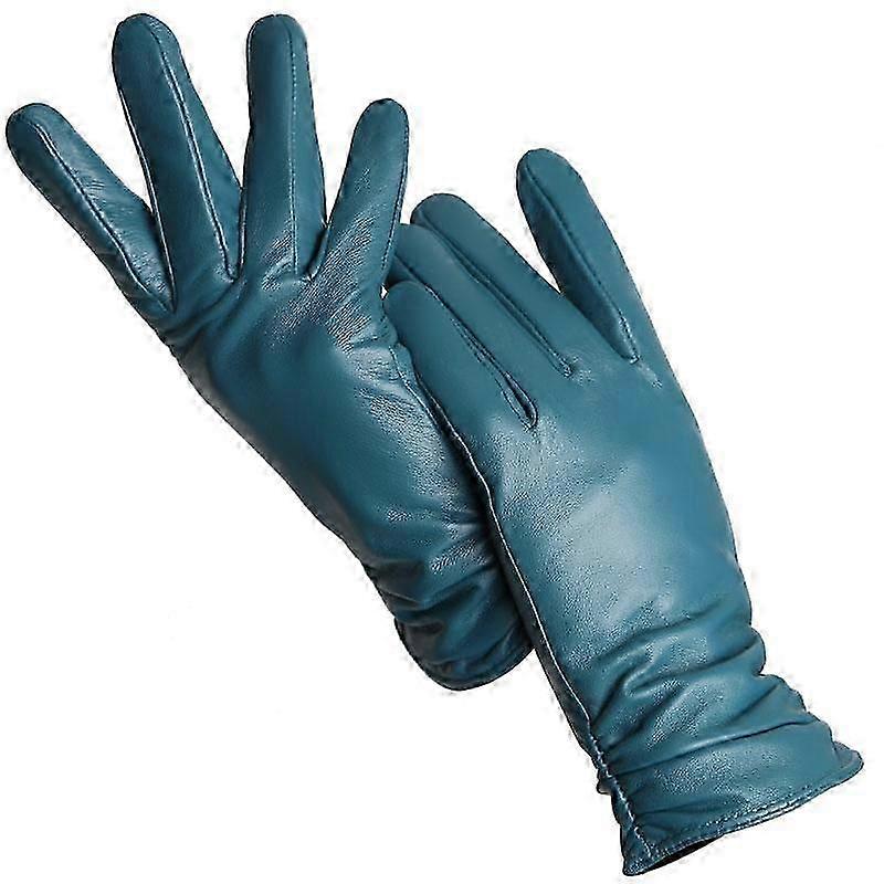 Modische Damenhandschuhe aus farbigem Lammfell, warm, dünn, klassischer Stil, hohe Qualität