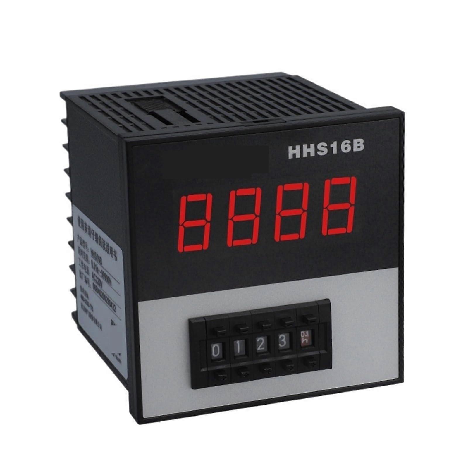 AC220V Digital Time Relay HHS16B Programmable Timer Switch with Power Failure Memory for Automation