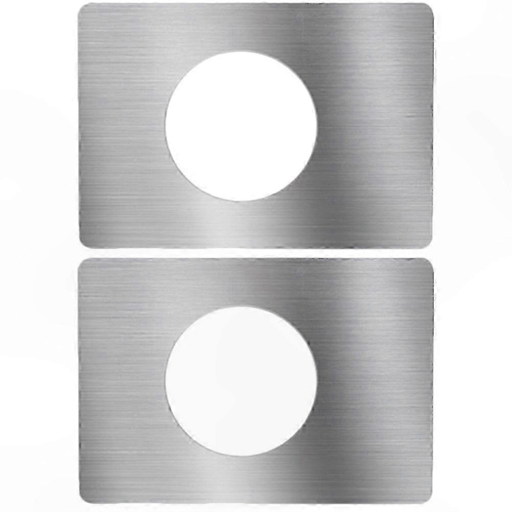 2-Pack Door Security Plates for Reinforcement and Knob Support Accessory