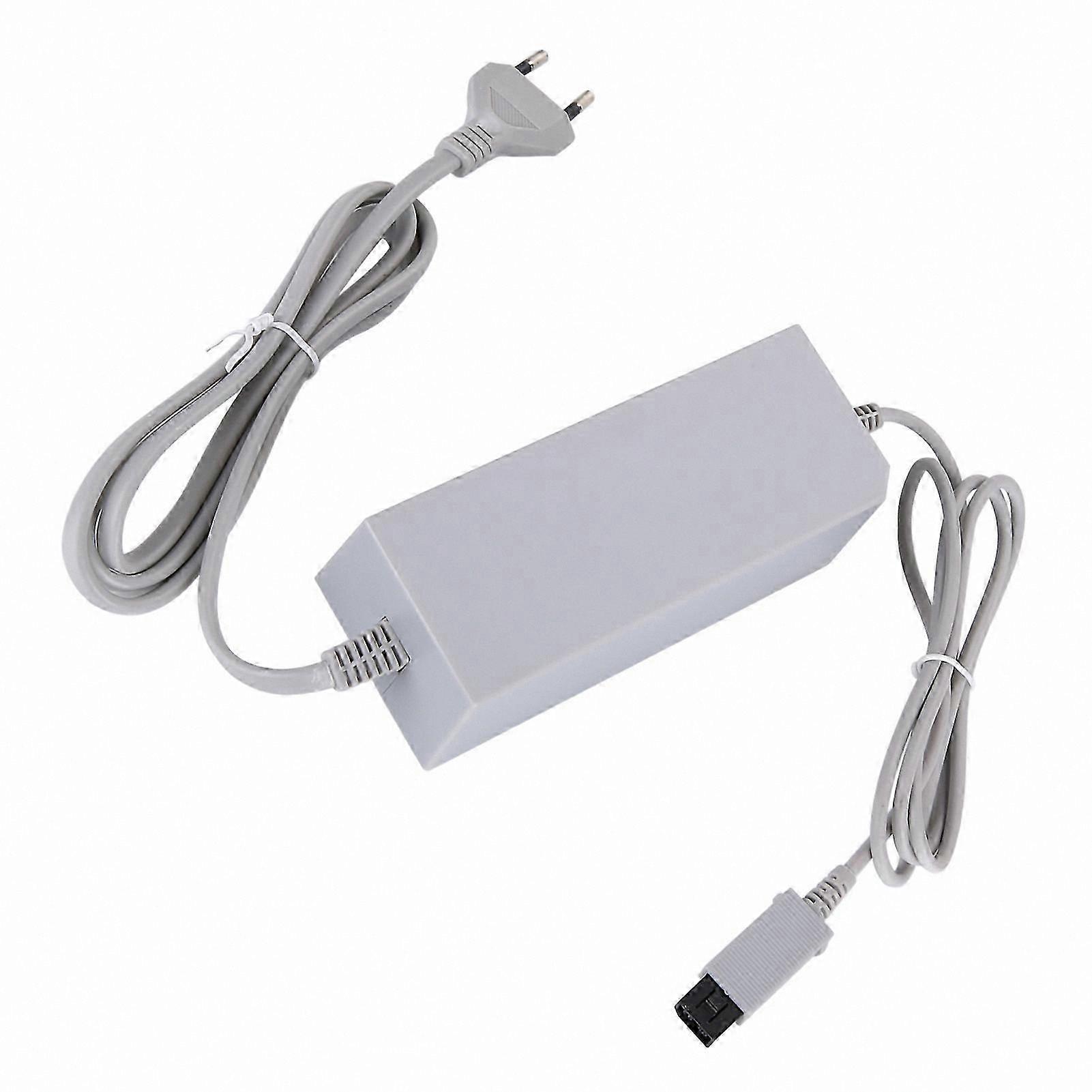 Wii Power Supply Adapter Cable Cord, 110-240V EU Plug-Compatible Replacement