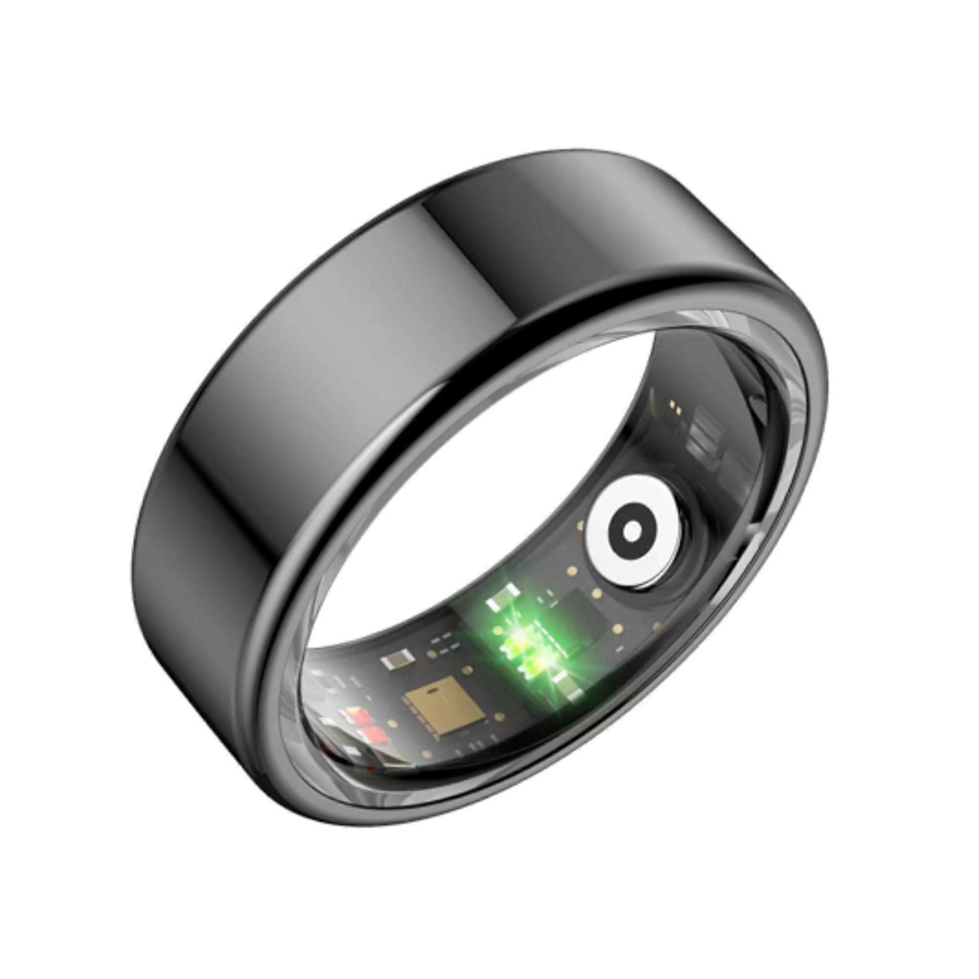Health Ring with RealTime Tracking, Sleep Analysis, WaterResistant, Long Battery Life, Black Size 11