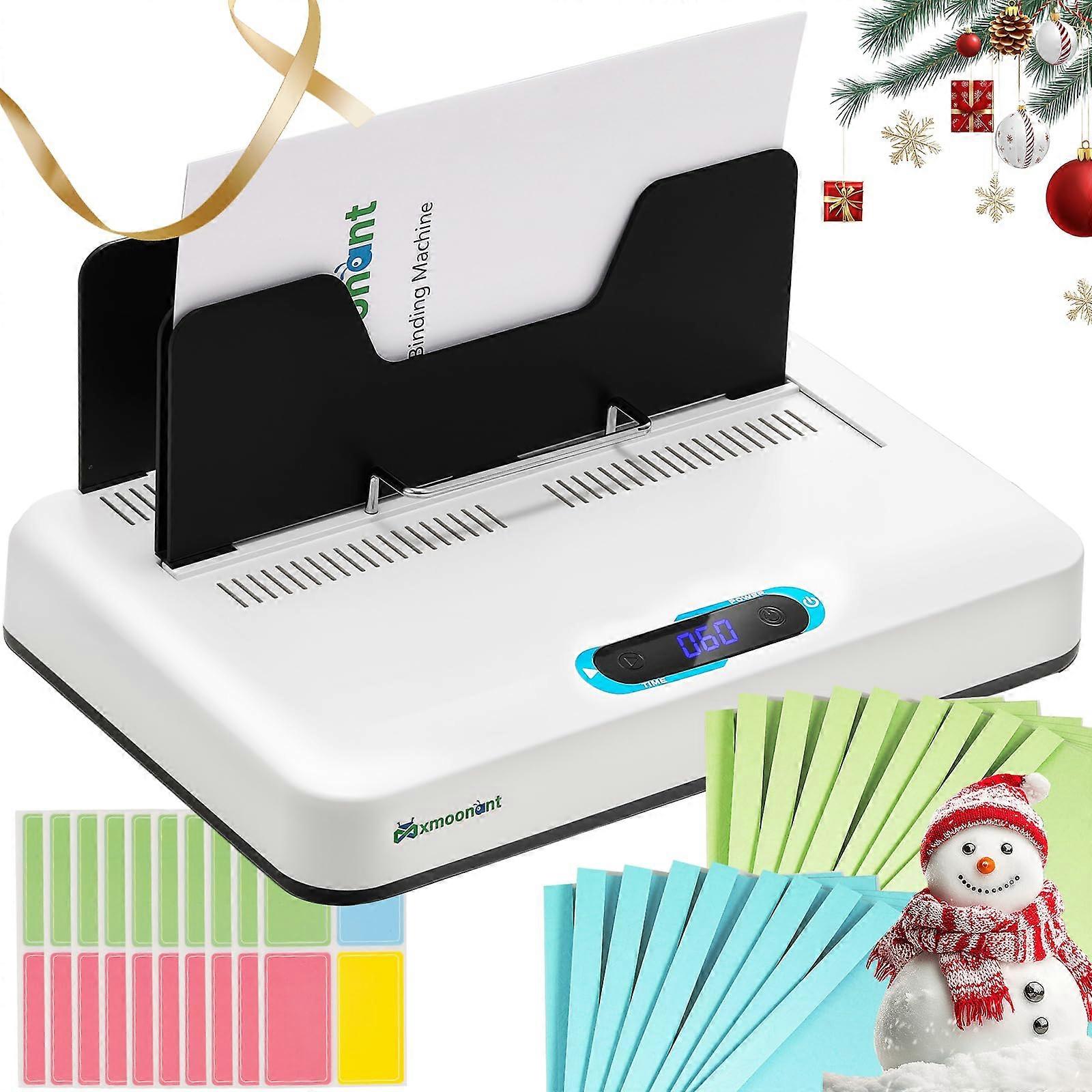 Thermal Binding Machine with Digital Display, Electric Binder for 500 Sheets, 20 Covers and 40 Stickers