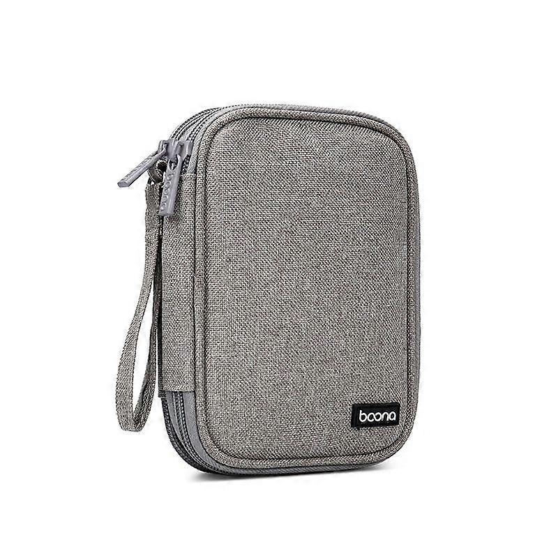 Mobile Hard Disk Protection Cover, Specification: Double-layer (Gray)