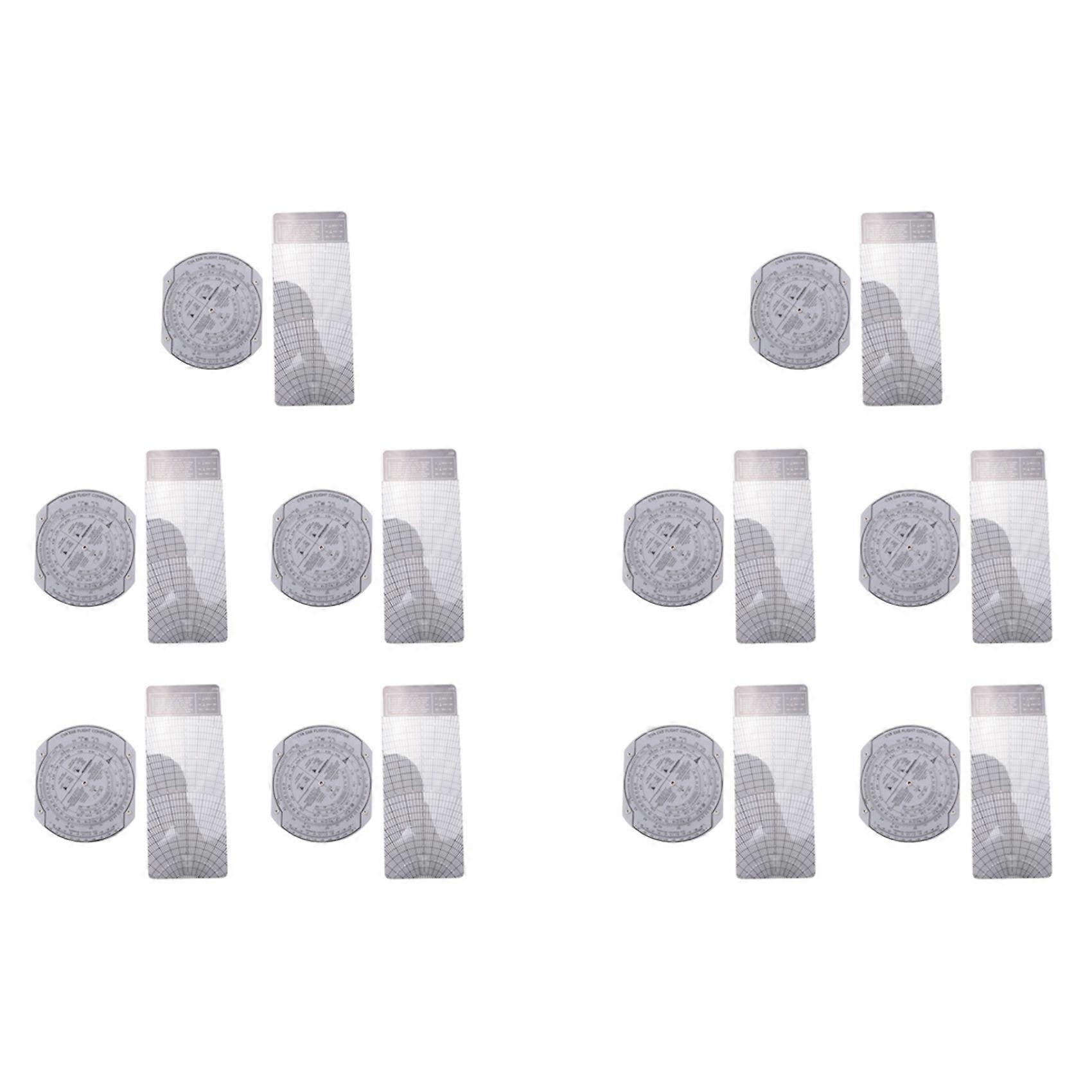 10X E6B Plastic Flight Computer, Patented Aviation Pilot Flight Computer Calculator Standard Flight Training Students