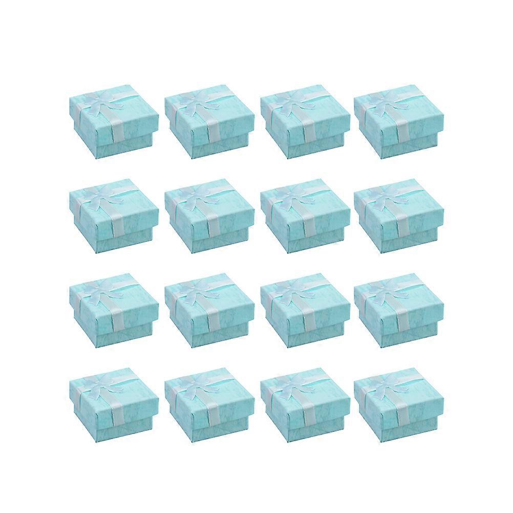 Gift Storage Case Jewelry Boxes for 30Pcs Blue Organizer Boxes