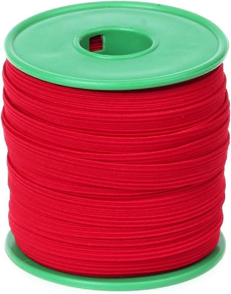 3/8-inch Red Braided Polyester Soft Elastic Roll (24 Yards) Red