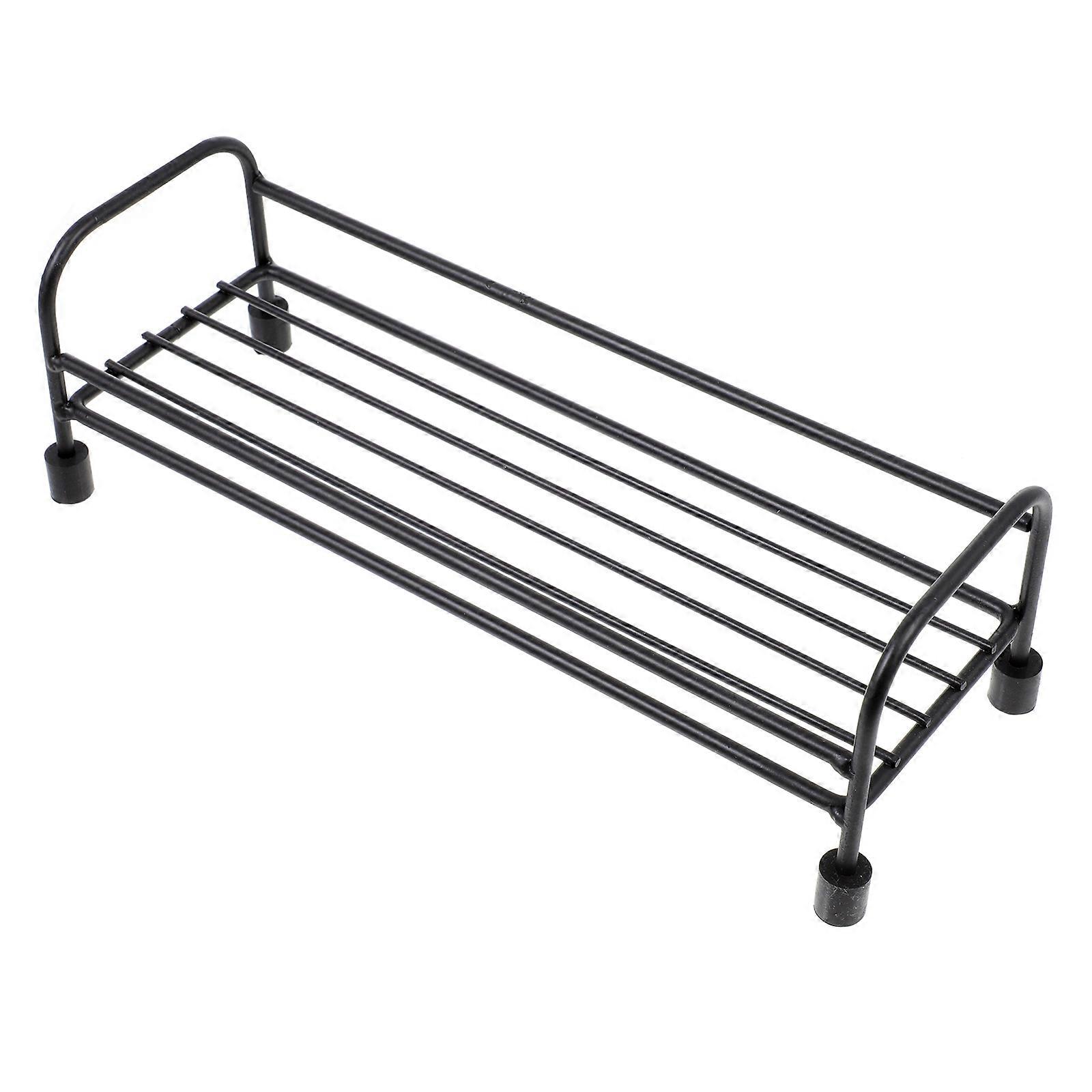 Black Kitchen Storage Rack Iron Shelf for Storage Organizer 1Pcs