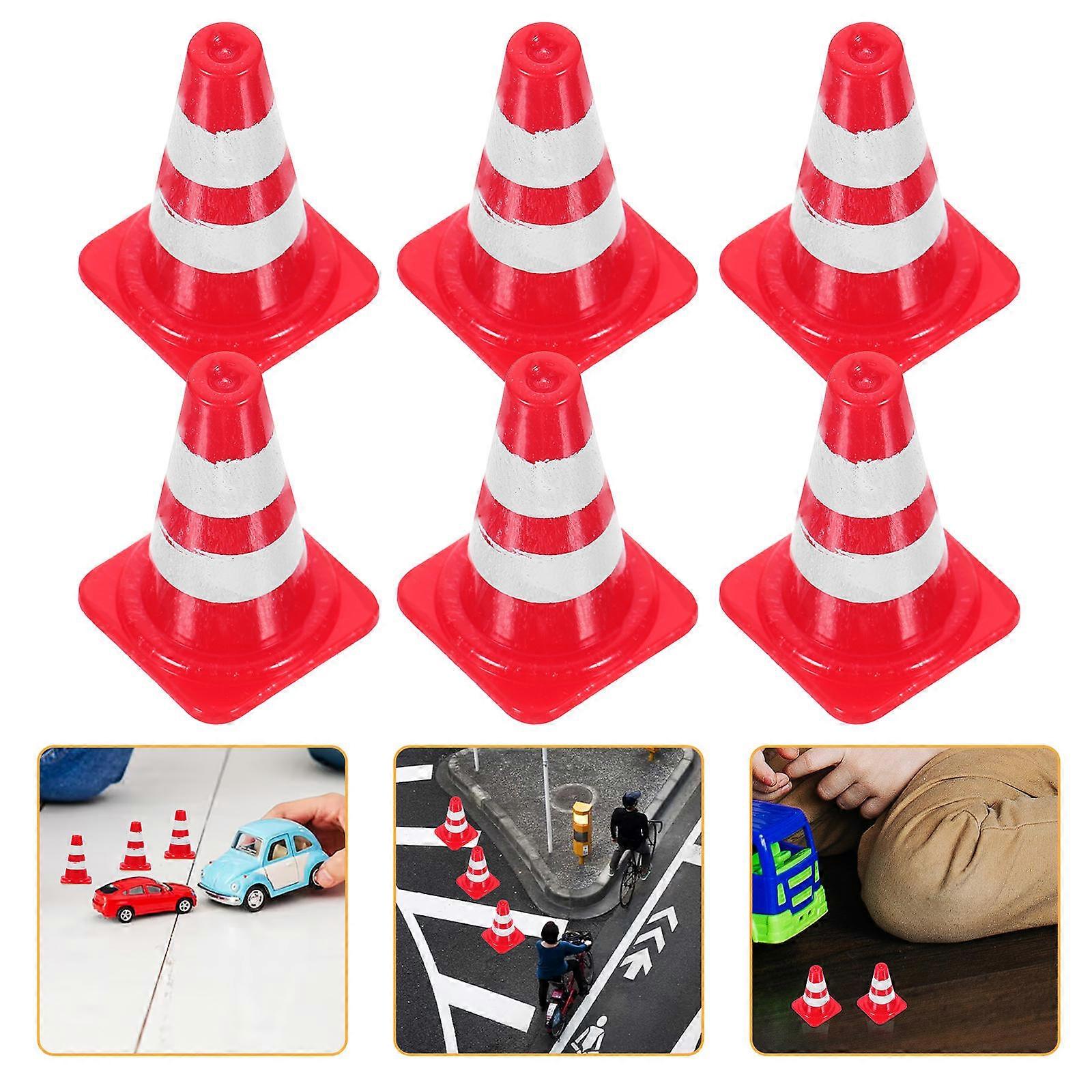 20Pcs Miniature Traffic Cones Road Cone Assorted Color For Engineering Construction