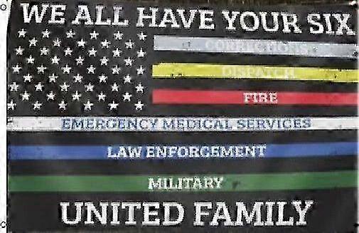 We Have Your Size Thin Multi Line First Responders Flag Xm 757