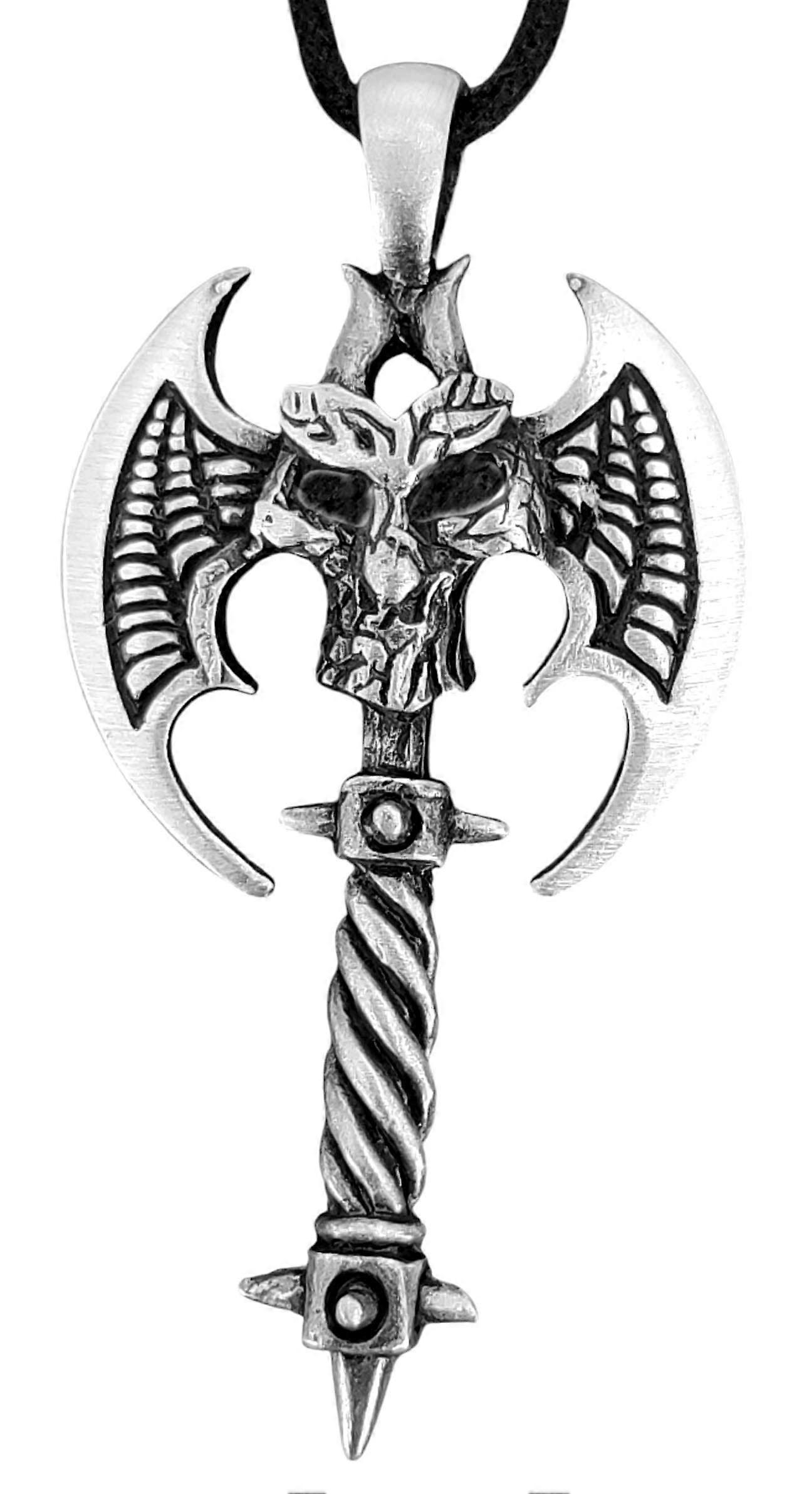 Pendant 13 Double Axe - Pewter
