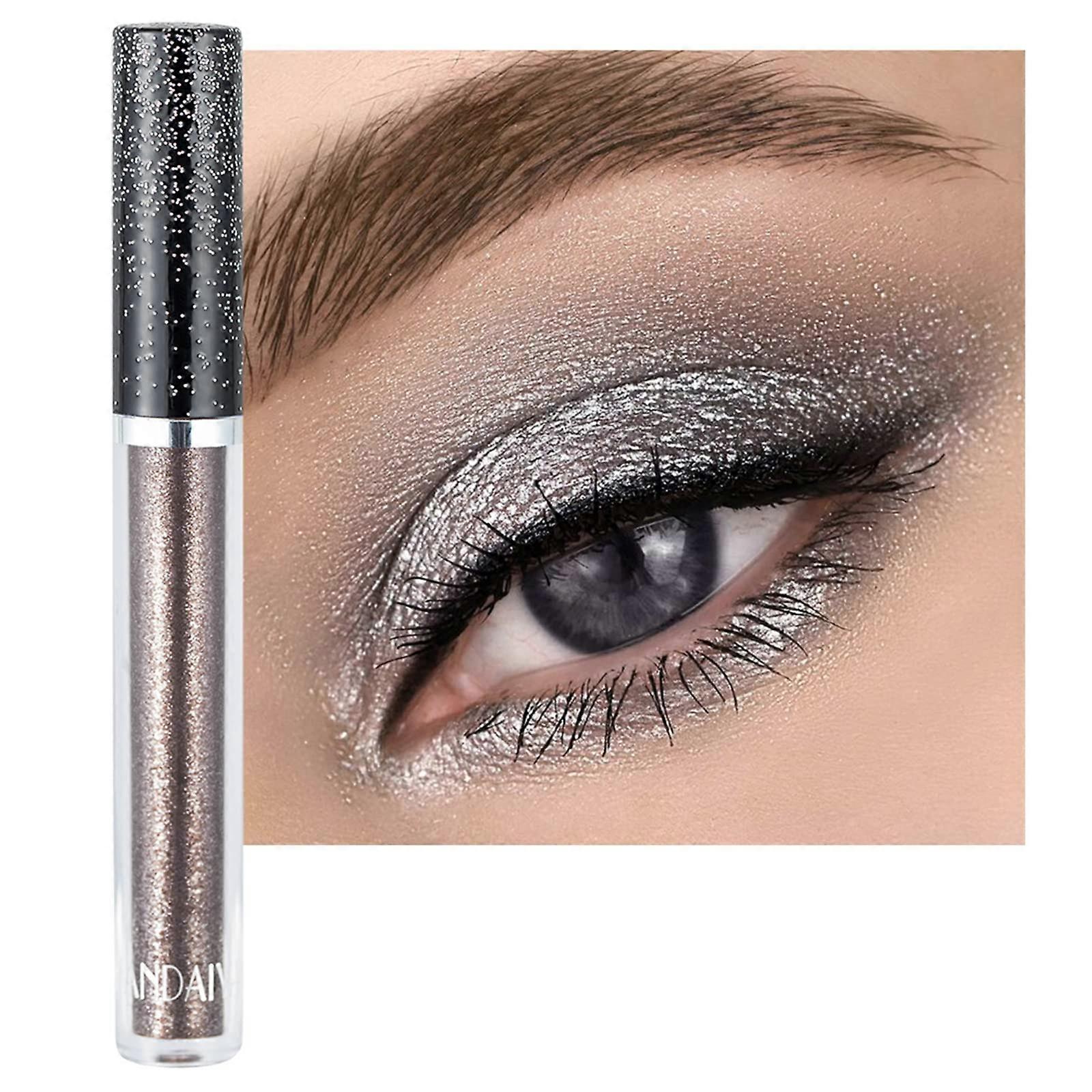 Liquid Glitter Eyeshadow Silver Gold  Pigmented Metallic Long Lasting for Party Makeup