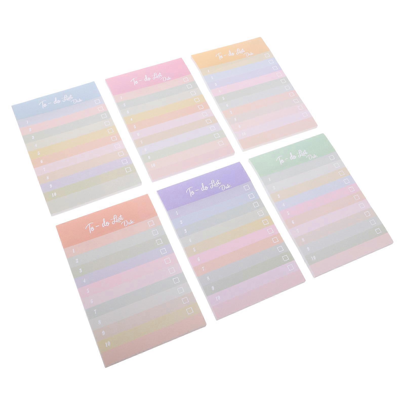 30Pcs Colorful Striped Self-Stick Notes for Teachers Large Capacity Planner