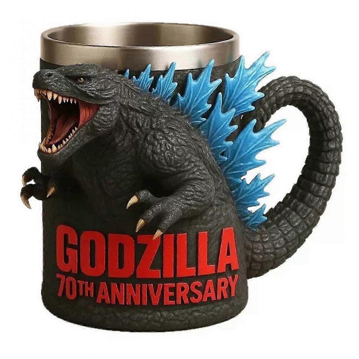 Blauer Godzilla 70th Anniversary 3D Becher