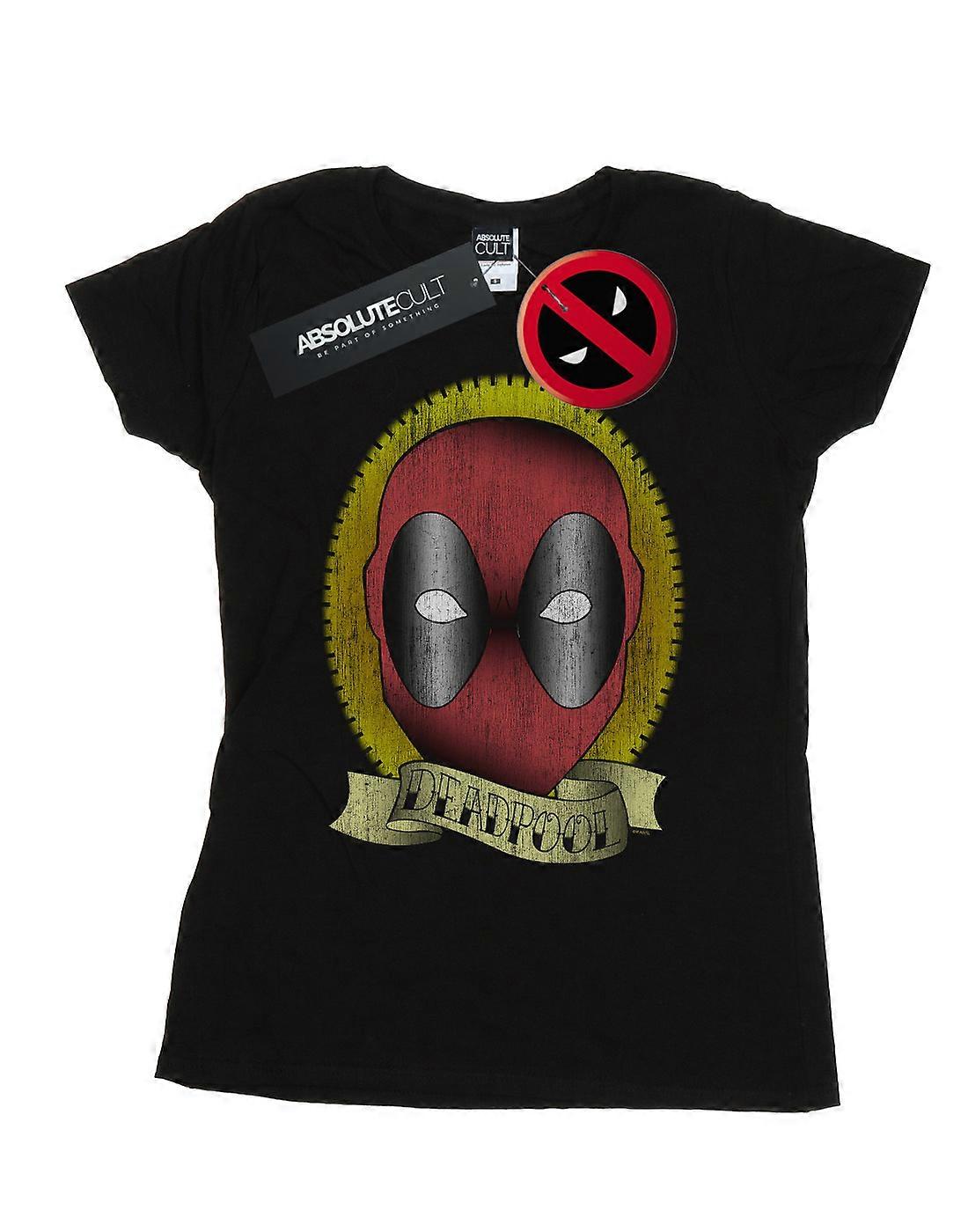 Marvel Women's Deadpool Tattoo Print T-Shirt