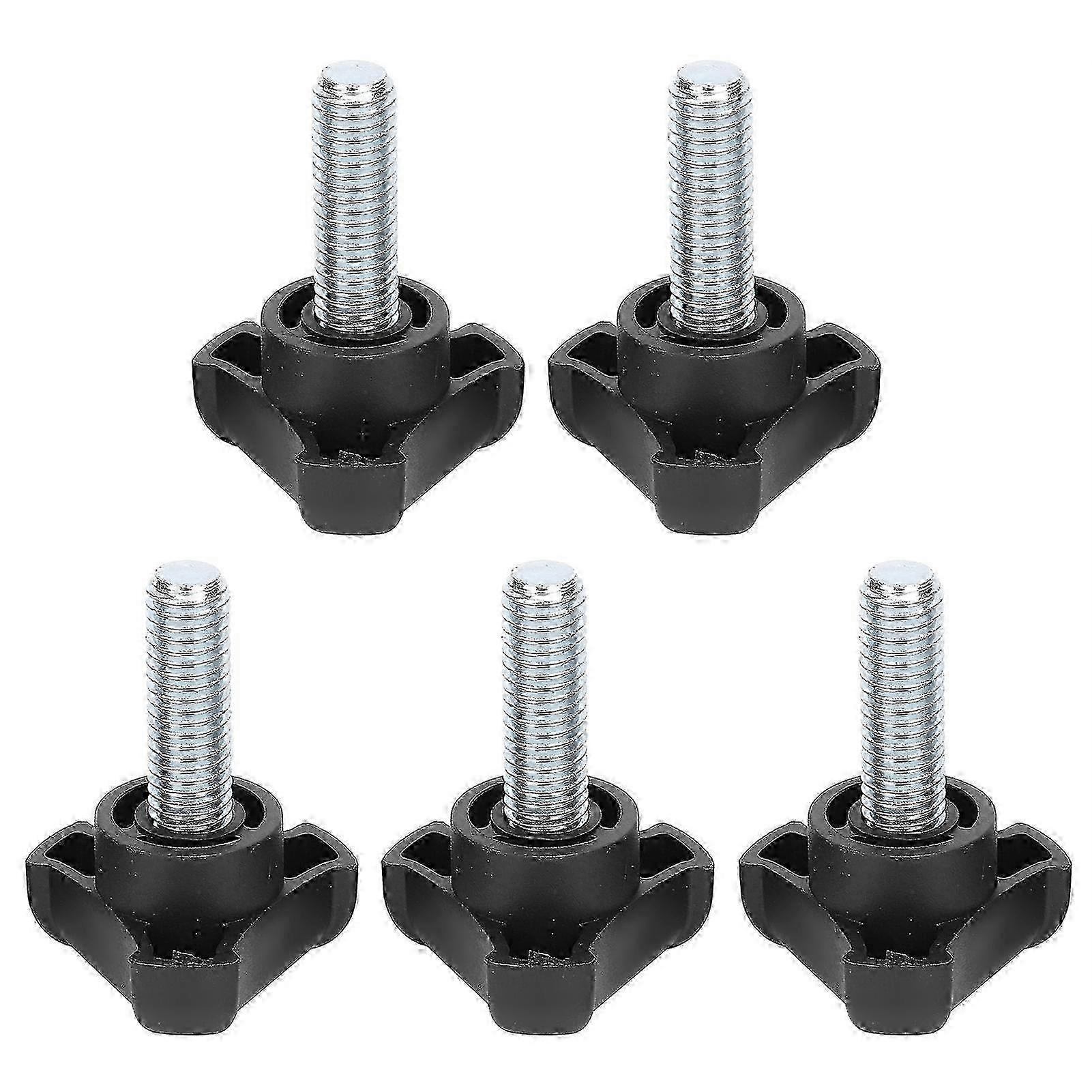 5pcs Plastic Triangular Head Handle Screw Knob Tightening Screw Set Accessory M10 30mm