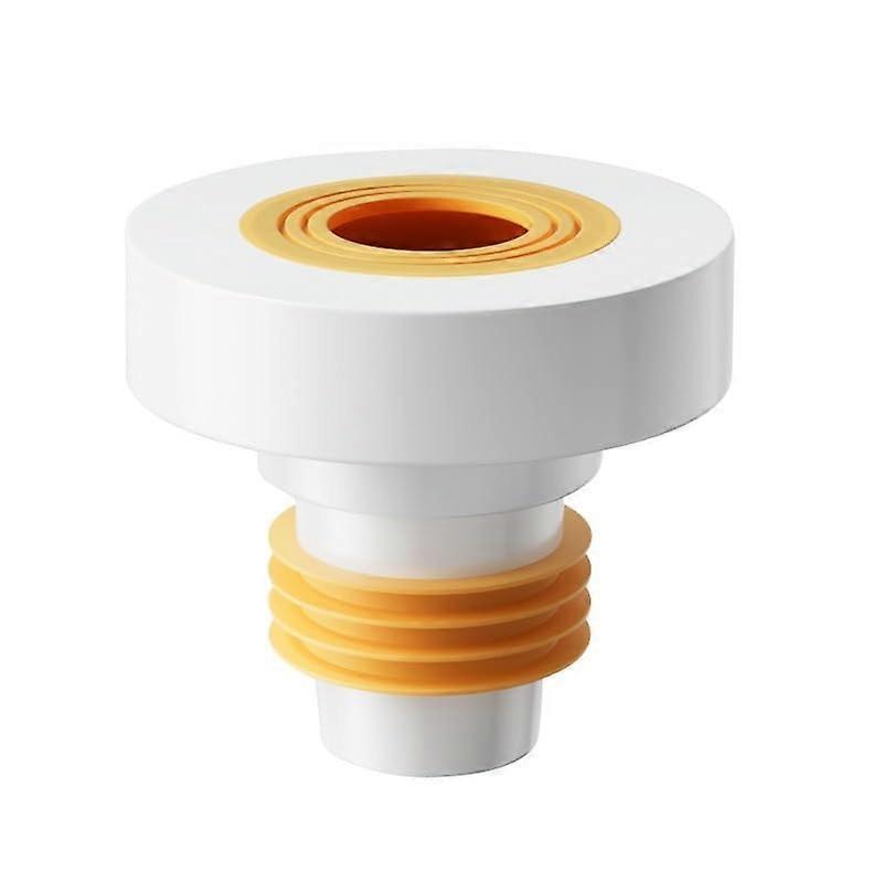 Drain Pipe Sealing Ring Silicone AntiOdour Floor Drain Plug Universal Downpipe Cap White
