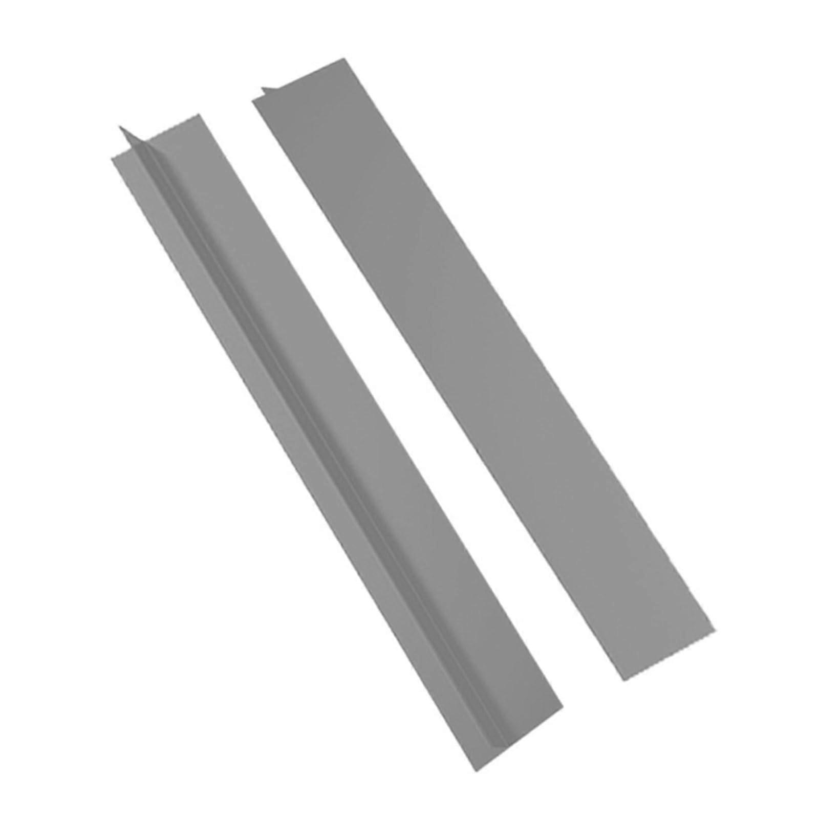 2Pcs Silicone Stove Counter Gap Cover Strips, Easy Gap Coverage, Dishwasher Safe, Grey