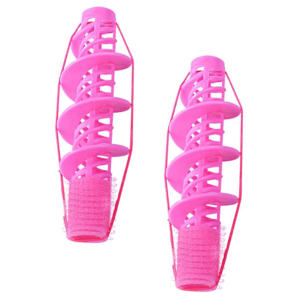 2pcs Hair Rollers for Long Hair Perm Rods Easy WrapandClip Root Volume Boost