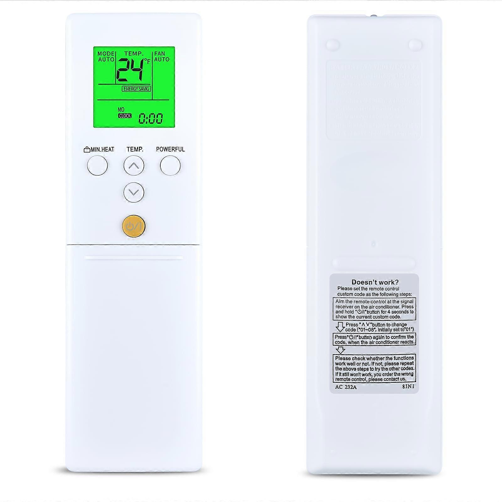 AC Remote Control Replacement Compatible with Fujitsu AR REF ASU12RLS3 Wide Model Range