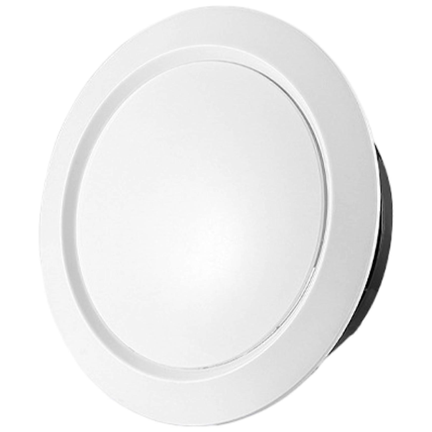 4 Inch Round Vent Cover with Adjustable Plastic Ceiling Diffuser, WeatherResistant Soffit Exhaust for Home Office, White