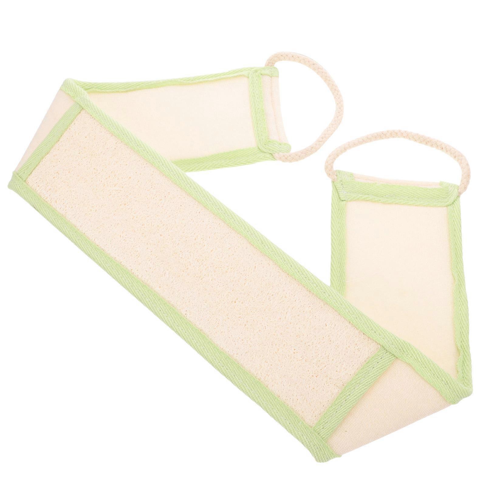 Back Scrubber for Shower Loofah Exfoliator with Pull Strap 2Pcs Set