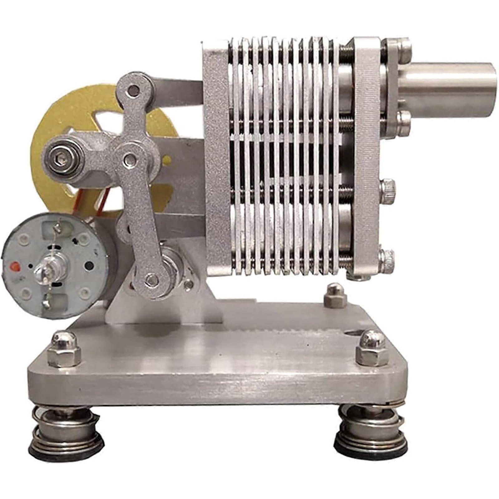 Stirling Engine Model Kit with Dual Cylinder Design, Speed Metal Hot Air Engine for Classroom Learning